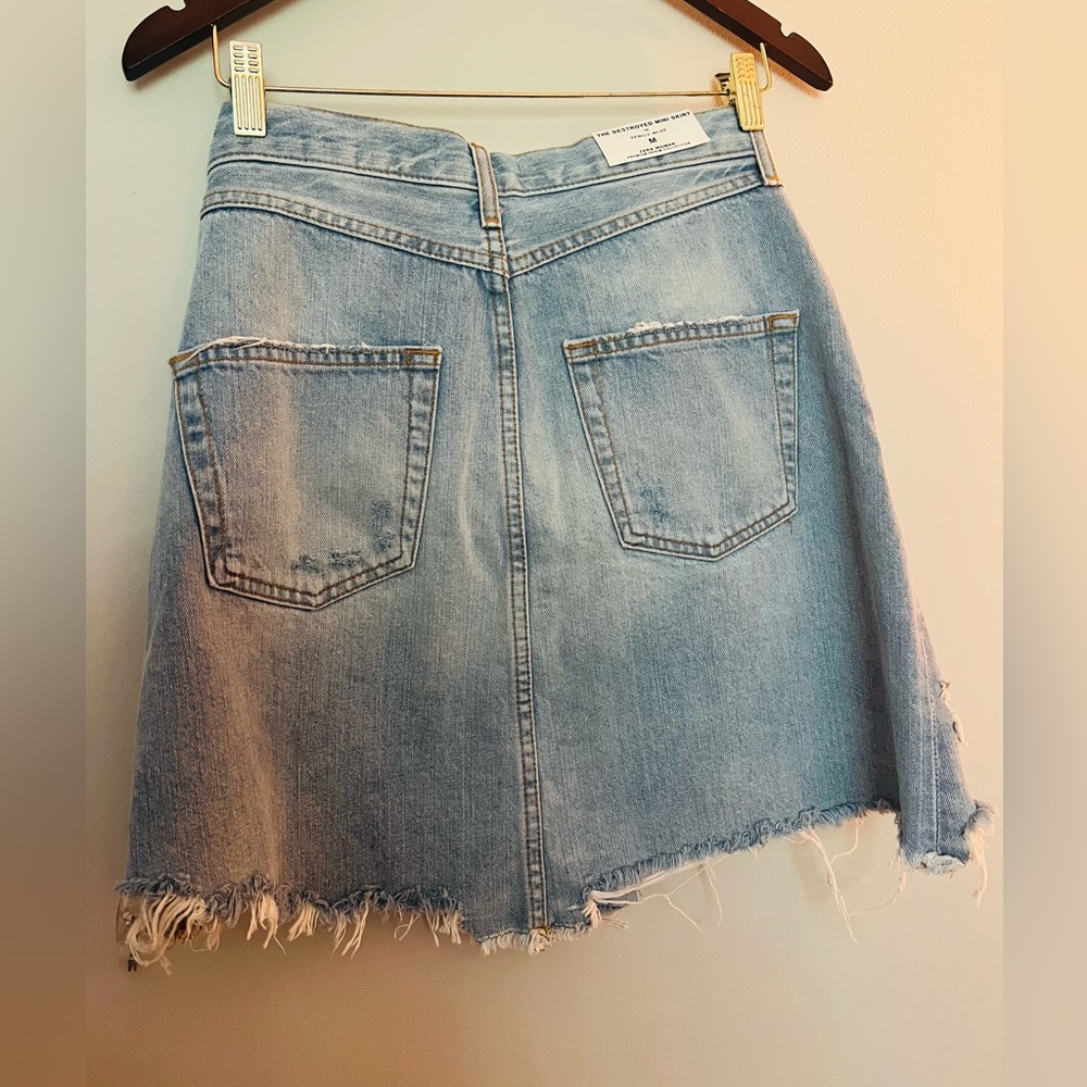 NWT Zara The Destroyed Mini Skirt - Picture 2 of 3